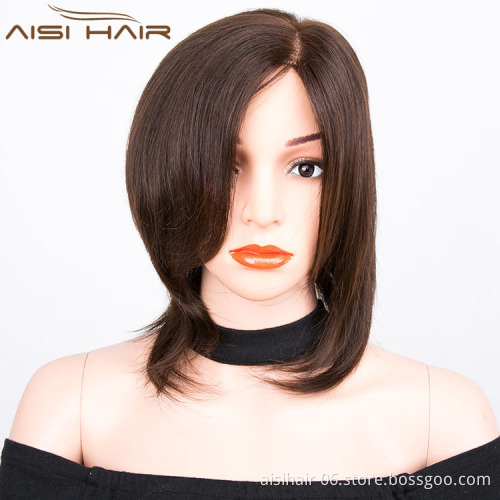 Aisi Hair Most Popular Brazilian  Human Hair Long Natural Handtied Wigs Silk Top Glueless Full Lace Wigs